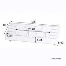 Load image into Gallery viewer, The 2 In 1 Rollaway Play Table And Toy Organizer Compatible With Lego Suitable For Storing Under Bed Or Sofa (38&quot; X 18.7&quot; X 5.9&quot;)