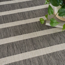 Load image into Gallery viewer, 8&#39; x 10&#39;Trondheim Striped Indoor / Outdoor Rug