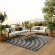 Load image into Gallery viewer, 8&#39; x 10&#39;Trondheim Striped Indoor / Outdoor Rug