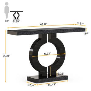Trustin 43.11" Mirrored Console Table Sofa Table for Entrance Living Room
