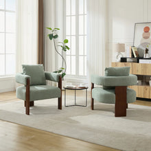 Load image into Gallery viewer, Upholstered 3-Legs Accent Chairs (Set of 2)