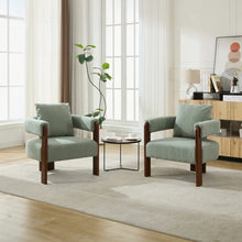 Load image into Gallery viewer, Upholstered 3-Legs Accent Chairs (Set of 2)