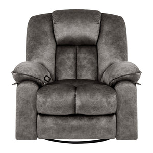 Oversize Swivel Rocker Recliner Chair with Massage, Heating, USB Port