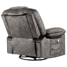 Load image into Gallery viewer, Oversize Swivel Rocker Recliner Chair with Massage, Heating, USB Port