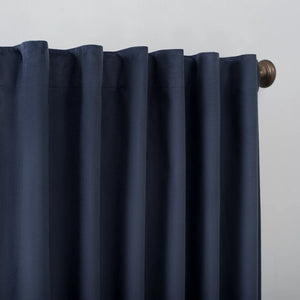Velvet Noise Reducing Thermal Extreme 100% Blackout Back Tab Curtain Panel (SET OF 2)