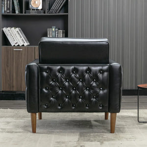 Wandi Faux Leather Club Chair