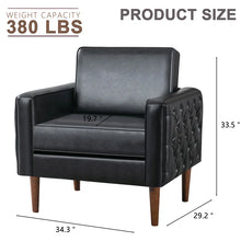 Load image into Gallery viewer, Wandi Faux Leather Club Chair