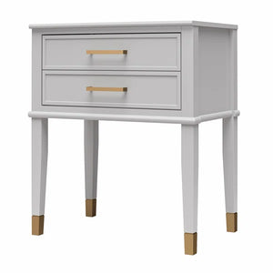 Westerleigh 1-Drawer Nightstand, Dove Grey