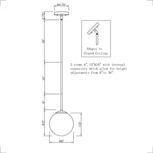Load image into Gallery viewer, Wilbourn 1 - Light Single Pendant