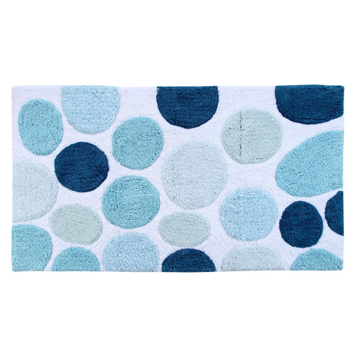 Yarger Cotton Bath Rug, blue 50
