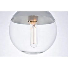 Load image into Gallery viewer, Yearby Glass Semi Flush Mount, Chrome + Clear