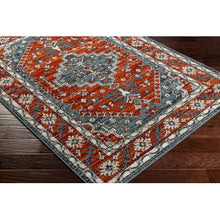 Load image into Gallery viewer, 6'7" x 9' Artistic Weavers Redondo beach Burnt Orange/Charcoal Indoor Medallion Oriental Area Rug
