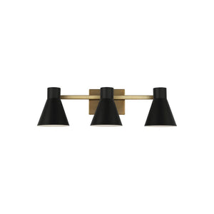 Byers 3 - Light Dimmable Vanity Light, gold / black