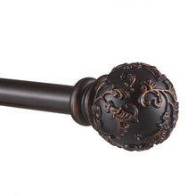 Load image into Gallery viewer, Jewett Exclusive Home Vine 1&quot; Curtain Rod and Coordinating Finial Set, Adjustable