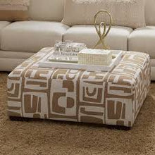 Load image into Gallery viewer, Furniture of America Living Room Ottoman, Ivory/Tan SM5172-OT at Furniture Market