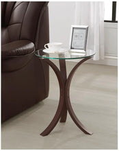 Load image into Gallery viewer, Edgar Cappuccino Round Accent Table