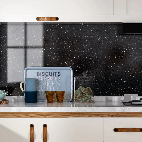 Black Galaxy Contact Paper - Peel and Stick Waterproof Stick on Countertops/Backsplash Kitchen Wallpaper