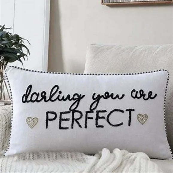 LACOURTE Darling You're Perfect Decorative Pillow, 14