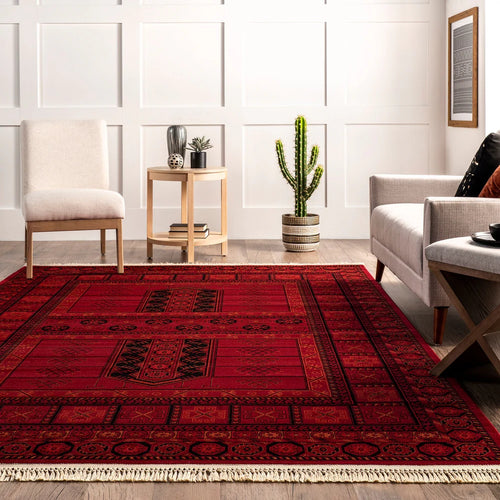 5' x 7' Nuloom Billie Traditional Paneled Fringe Area Rug