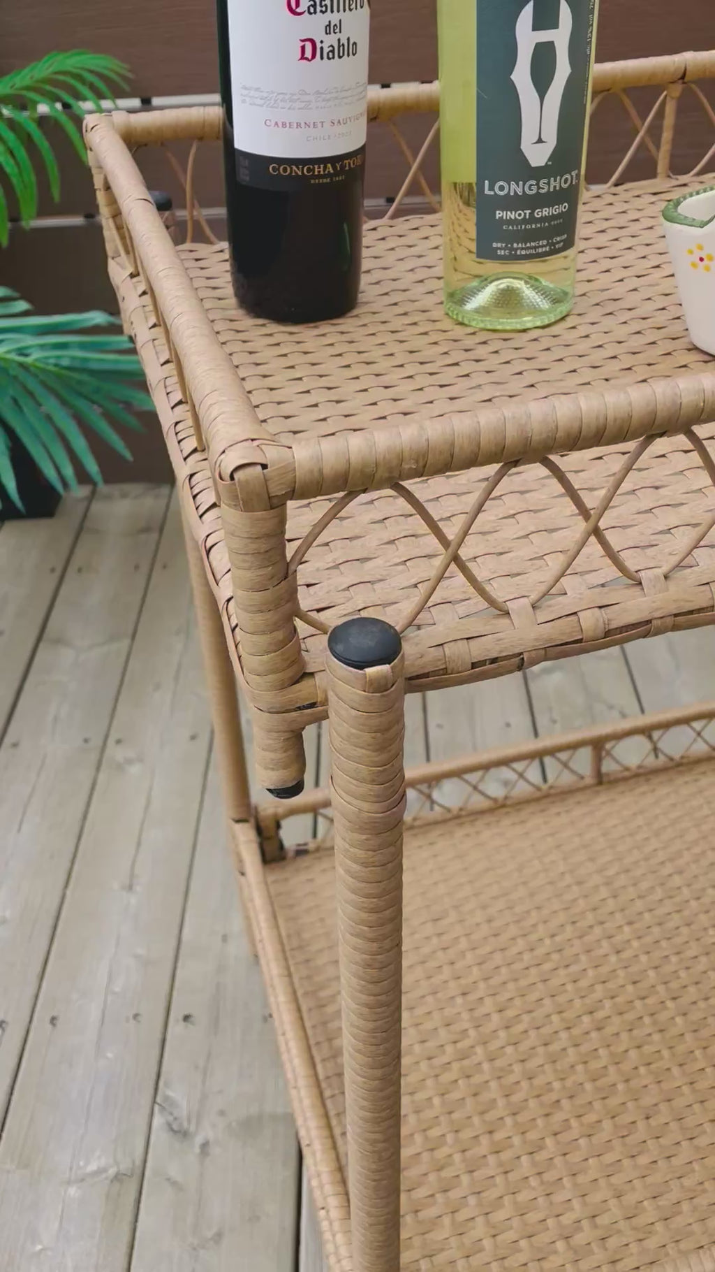 Threshold™ Outdoor/Indoor Bar Cart Server - Natural