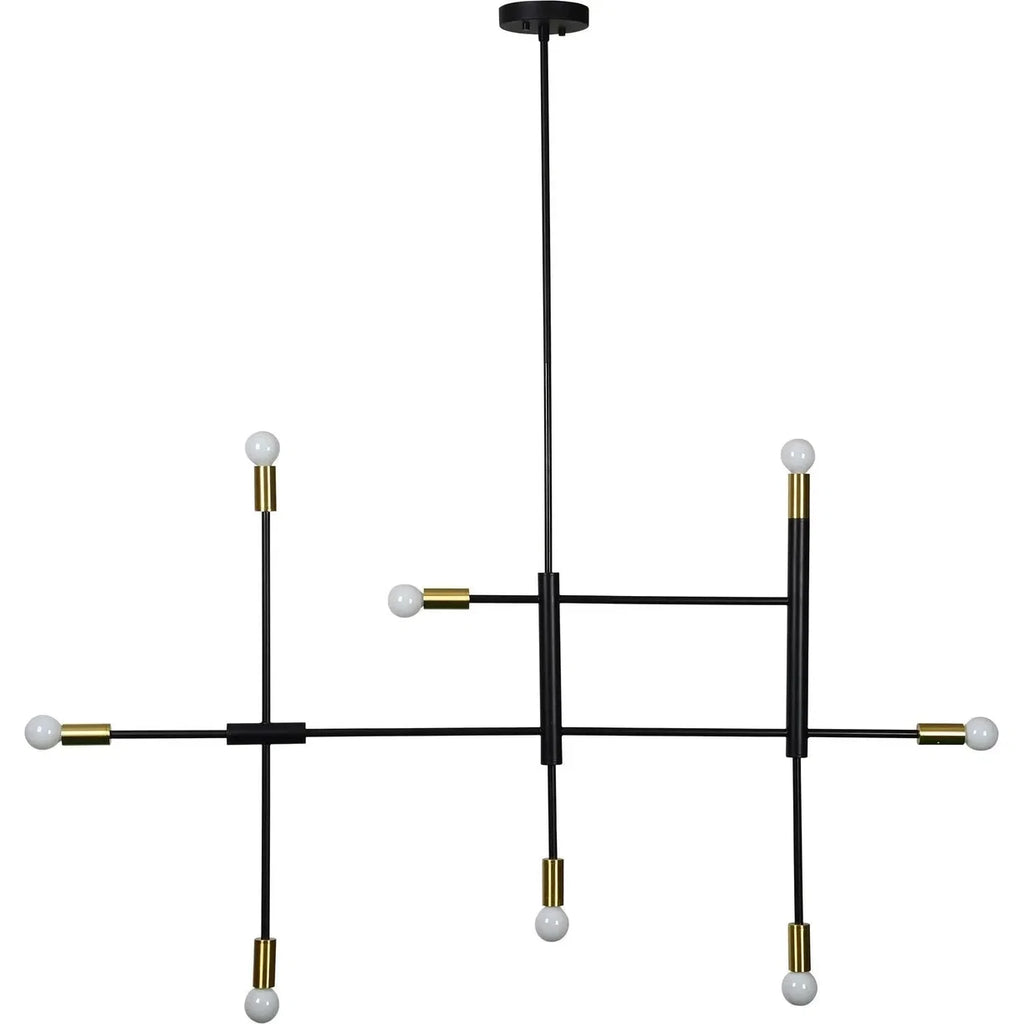 Reegler 8-Light 54.5 inch Black Pendant