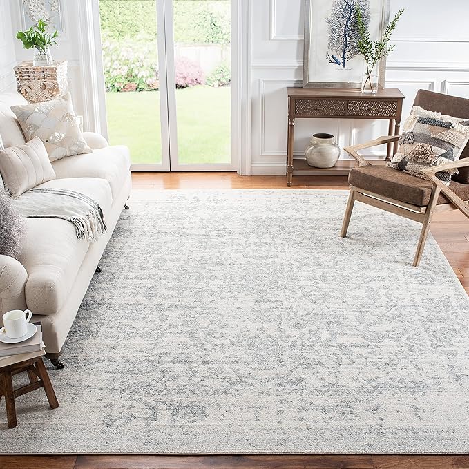 10' x 14' Safavieh Madison Silver/Ivory Area Rug