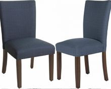 Load image into Gallery viewer, Parsons Classic Upholstered Accent Dining Chairs (Set of 3) Dark Blue