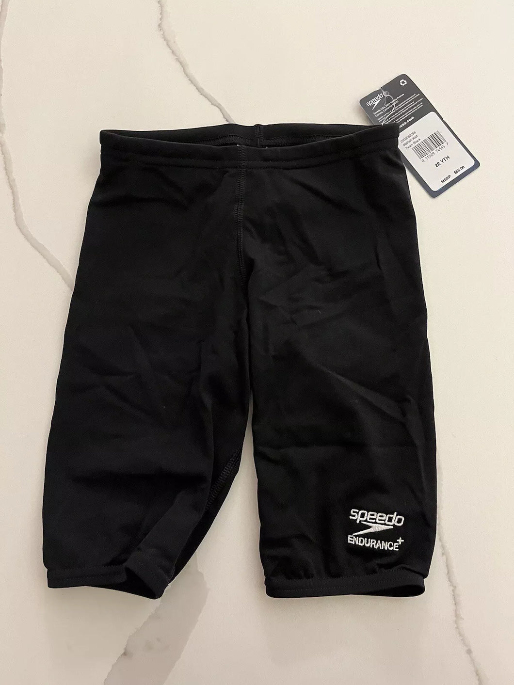 Speedo Endurance Size 22 Youth Black Boys Swim Shorts