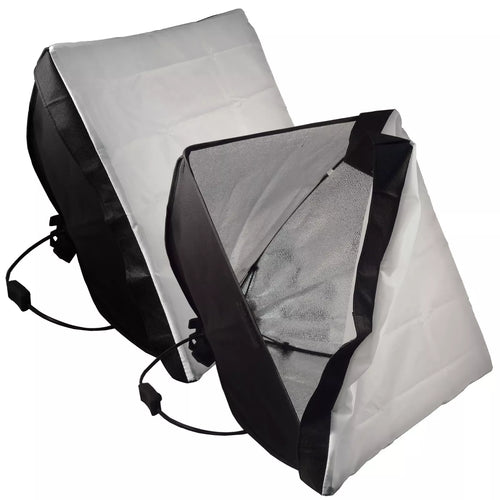 Blue Dot Trading 40cm-softbox-1-bulb-2pk Photo Lighting Softbox 16x16 (White) 40cm-1 Bulb- Two Pack