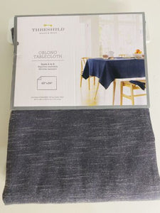 84" x 60" Chambray Tablecloth Blue - Threshold