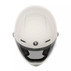 Torc T9 Retro Full Face Helmet Pearl White Full Tree - XSMALL