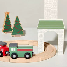 Load image into Gallery viewer, 19 pc Hearth And Hand Magnolia Toy Christmas Train Station Playset