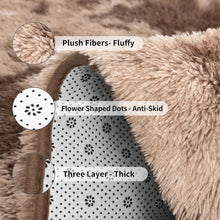 Load image into Gallery viewer, 5&#39; x 8&#39; tie-Dyed Coffee Shaggy Large Area Rugs For Living Room