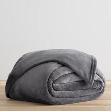 Load image into Gallery viewer, Queen Grey Fleece Blanket
