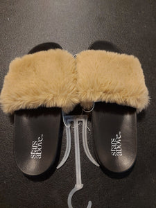 Women's Annika Single Band Fur Slide Slippers