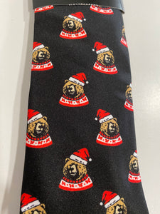 Bear Christmas Tie