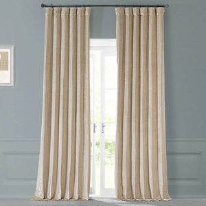 96" L Velvet Room Darkening Thermal Curtain Panels (Set of 2)