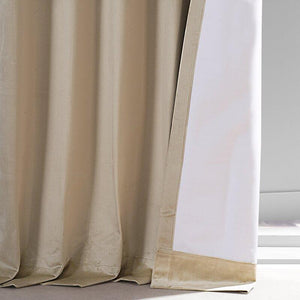 84" L Velvet Room Darkening Thermal Curtain Panels (Set of 2)
