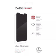 Load image into Gallery viewer, ZAGG Apple iPhone 14 Pro InvisibleShield Glass Elite Privacy AM Screen Protector