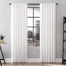 Load image into Gallery viewer, 84&quot;L Renato Linen Blend Light Filtering Back Tab Curtain Panels (Set of 2) - Scott Living