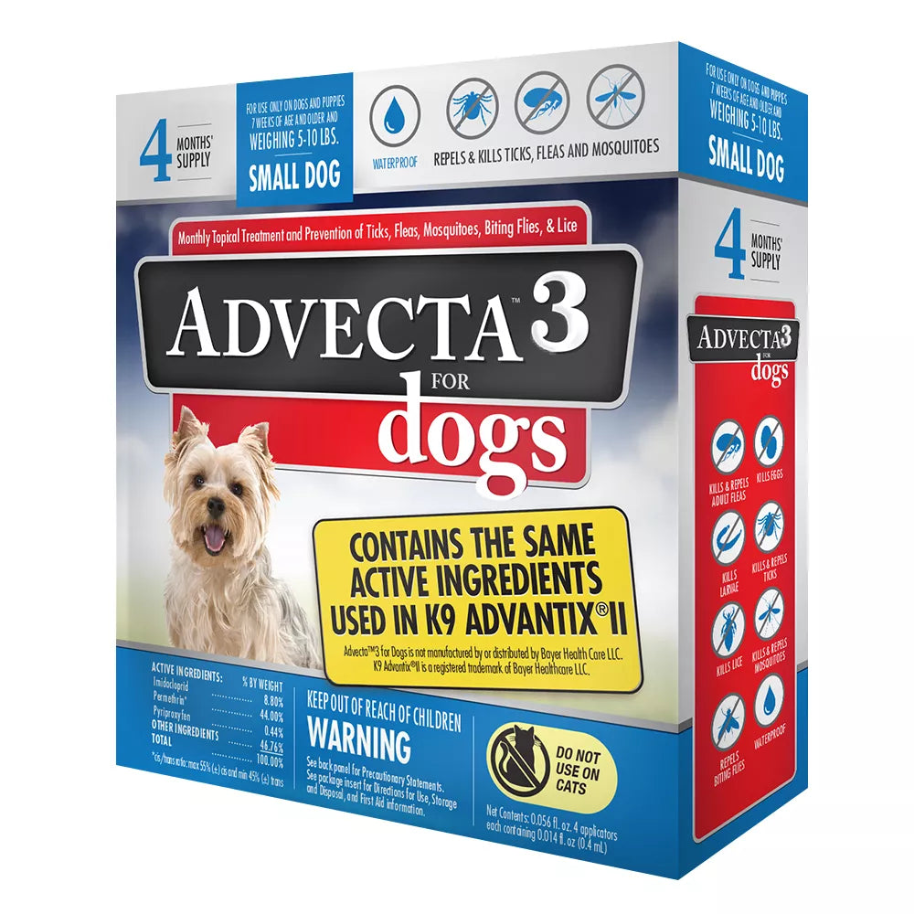 Advecta III Flea Drops for Small Dog - 4ct
