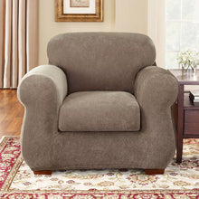 Load image into Gallery viewer, 2 pc Stretch Pique Chair Slipcovers - Sure Fit