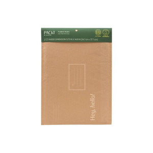 Packt by Scotch™ Large Padded Mailer, 9.75" x 14.8", 2 Pack