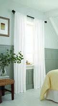 Load image into Gallery viewer, 84&quot;L Light Filtering Farrah Window Curtain Panels (Set of 2) - Threshold
