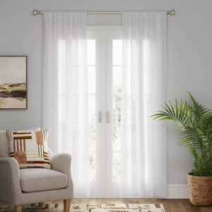 84"L Light Filtering Farrah Window Curtain Panels (Set of 2) - Threshold