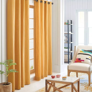 84"L Light Filtering Solid Window Curtain Panel - Threshold™