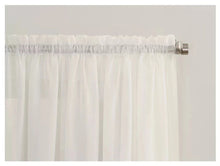 Load image into Gallery viewer, 108&quot; Emily Sheer Voile Rod Pocket Curtain Panels (Set of 2) - No. 918