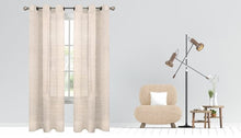 Load image into Gallery viewer, 84&quot; L Hanna Semi-Sheer Grommet Curtain Panels (Set of 2)
