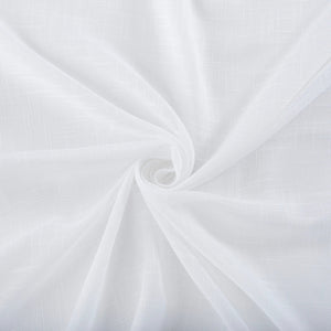96"L Ceri Textured Jute Tabs Semi-Sheer Curtain Panels (Set of 2)