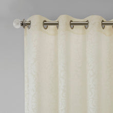 Load image into Gallery viewer, 84&quot;L Sandy Sheer Grommet Curtain Panels (Set of 2)